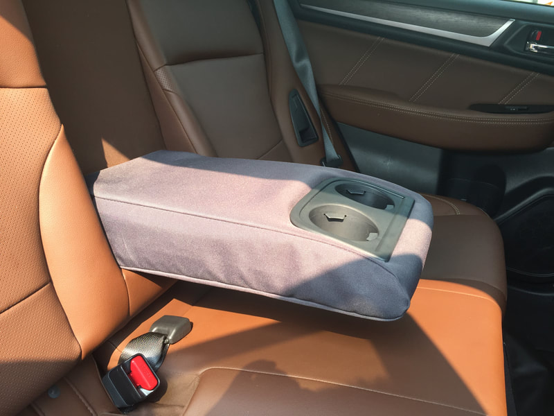 Armrest Covers with 2 cup holder on Subaru Outback