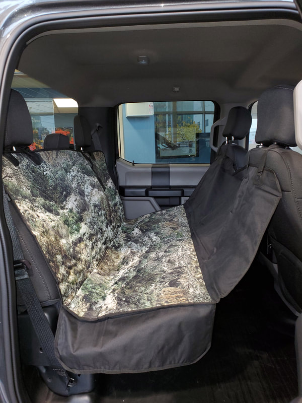 Mountain country range camo dog seat covers
