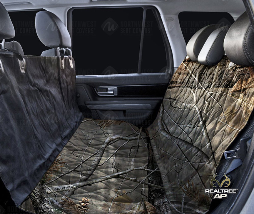 AP Grey Realtree Camo Dog Seat Covers